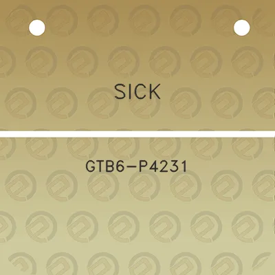 sick-gtb6-p4231