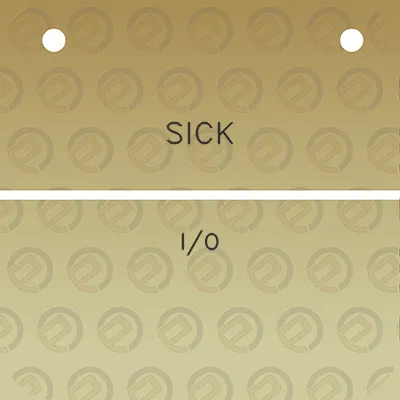 sick-io