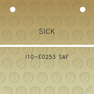 sick-i10-e0253-saf