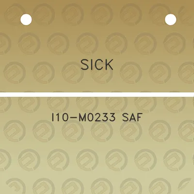 sick-i10-m0233-saf