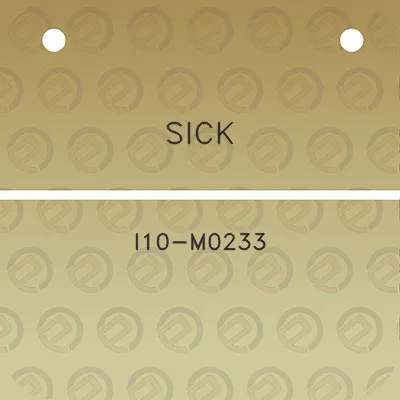 sick-i10-m0233