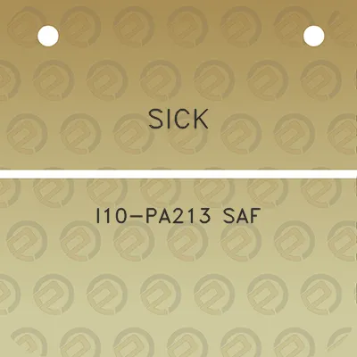 sick-i10-pa213-saf