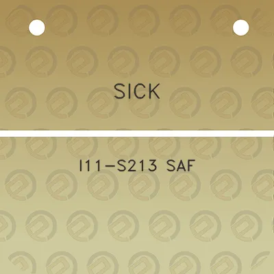 sick-i11-s213-saf