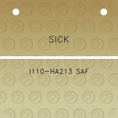 sick-i110-ha213-saf