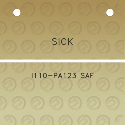 sick-i110-pa123-saf