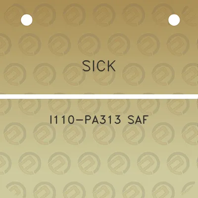 sick-i110-pa313-saf