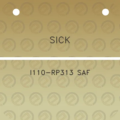 sick-i110-rp313-saf