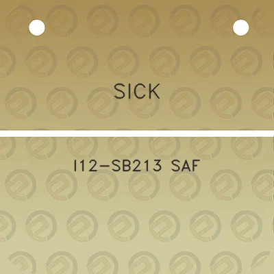 sick-i12-sb213-saf