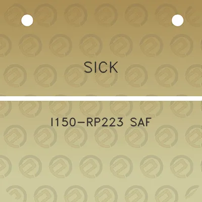 sick-i150-rp223-saf