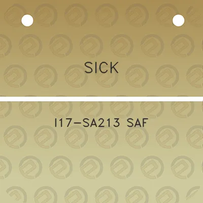 sick-i17-sa213-saf