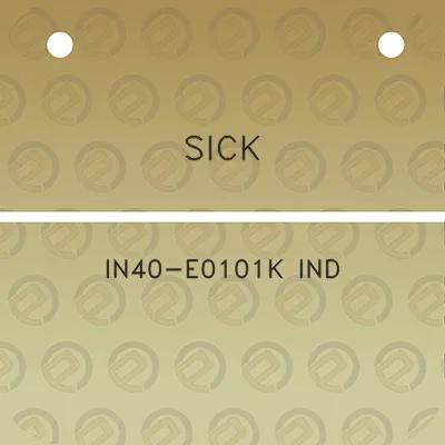 sick-in40-e0101k-ind