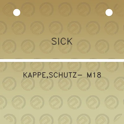 sick-kappeschutz-m18