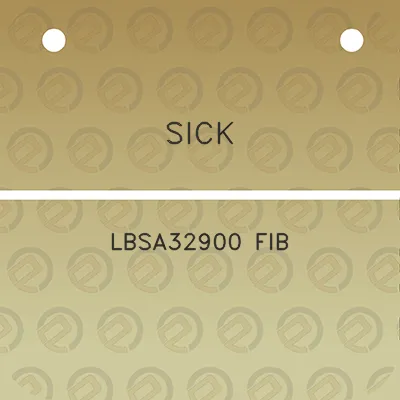 sick-lbsa32900-fib