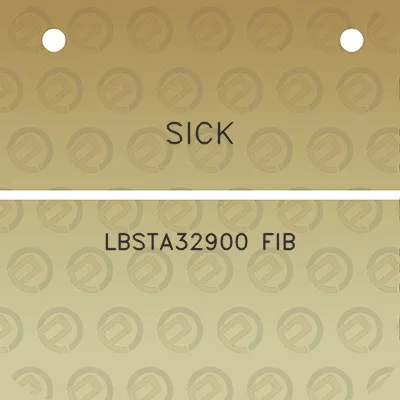 sick-lbsta32900-fib