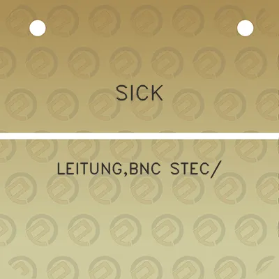 sick-leitungbnc-stec