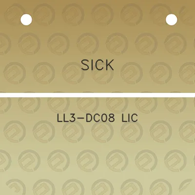 sick-ll3-dc08-lic