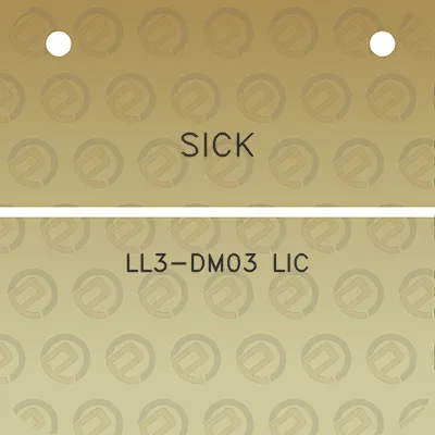 sick-ll3-dm03-lic