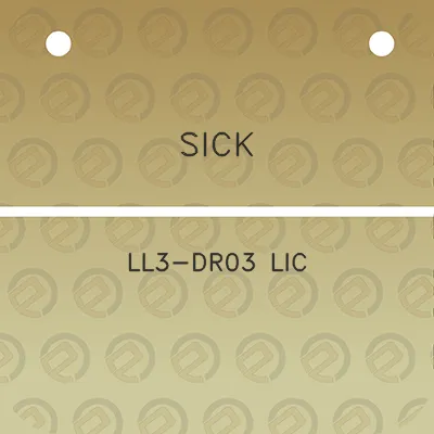 sick-ll3-dr03-lic