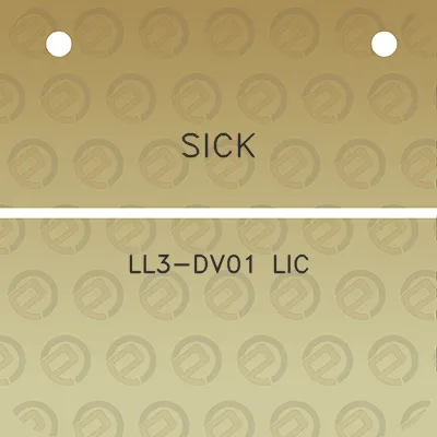 sick-ll3-dv01-lic