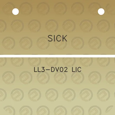 sick-ll3-dv02-lic