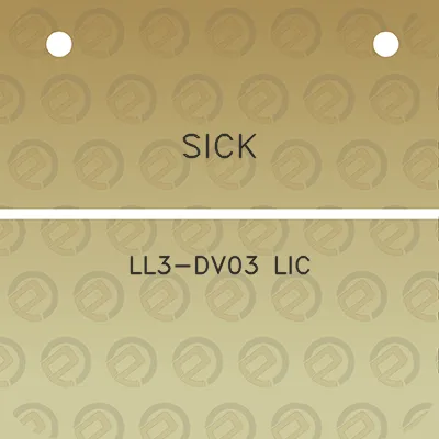 sick-ll3-dv03-lic