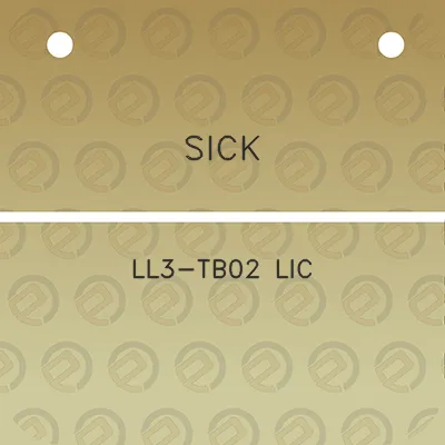 sick-ll3-tb02-lic