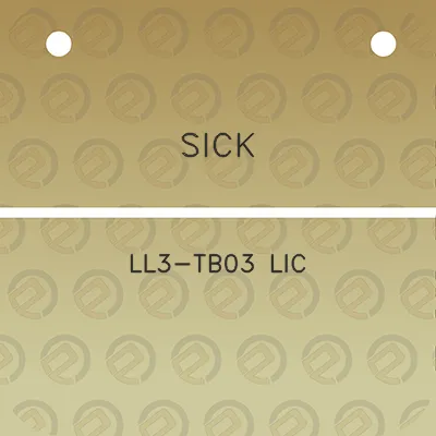 sick-ll3-tb03-lic