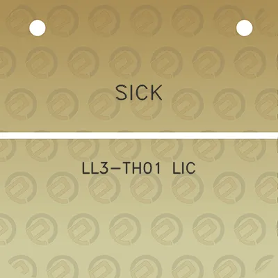 sick-ll3-th01-lic