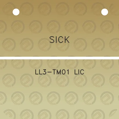 sick-ll3-tm01-lic