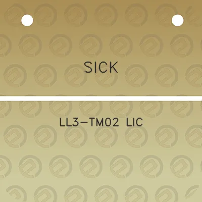 sick-ll3-tm02-lic