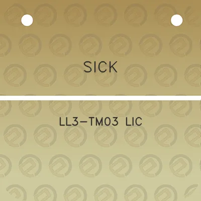 sick-ll3-tm03-lic