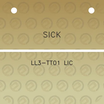 sick-ll3-tt01-lic