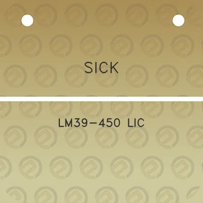 sick-lm39-450-lic