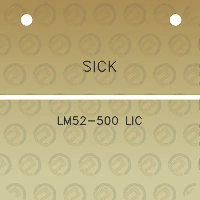 sick-lm52-500-lic