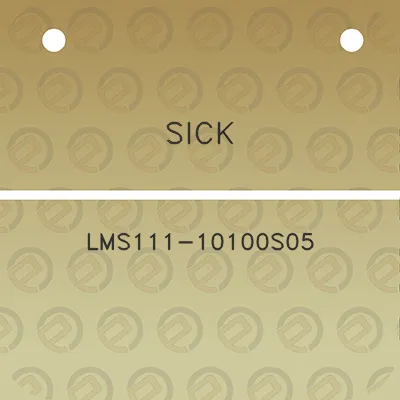 sick-lms111-10100s05