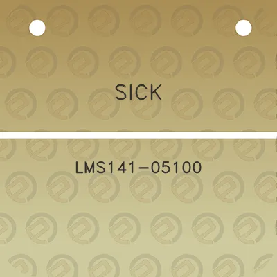 sick-lms141-05100