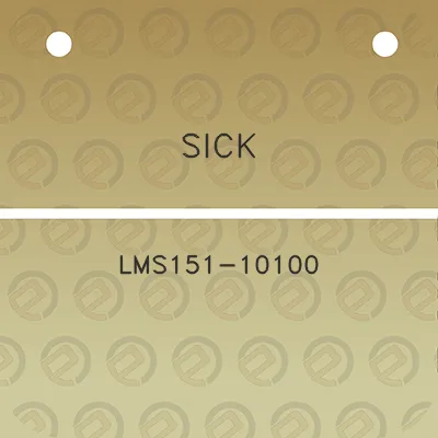 sick-lms151-10100