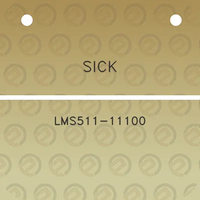 sick-lms511-11100