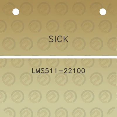 sick-lms511-22100