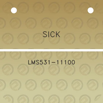 sick-lms531-11100