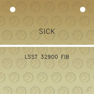 sick-lsst-32900-fib