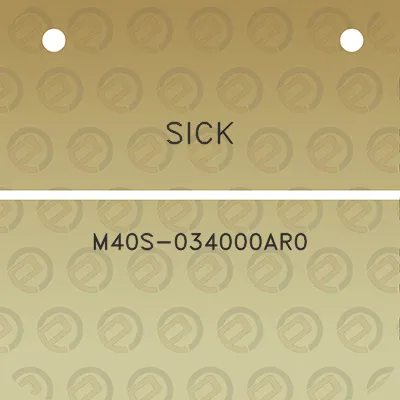 sick-m40s-034000ar0