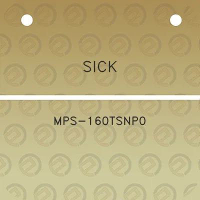 sick-mps-160tsnp0