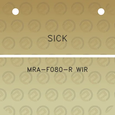 sick-mra-f080-r-wir