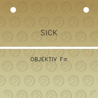 sick-objektiv-f