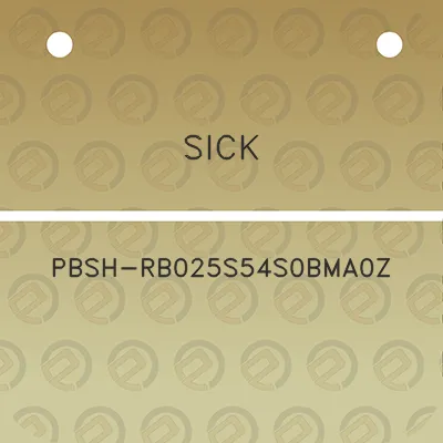 sick-pbsh-rb025s54s0bma0z