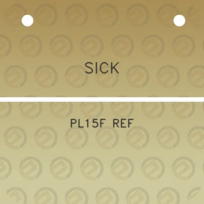 sick-pl15f-ref