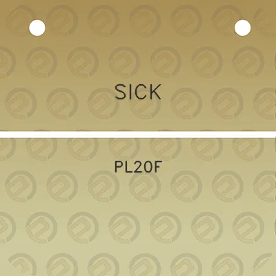 sick-pl20f