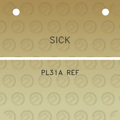 sick-pl31a-ref