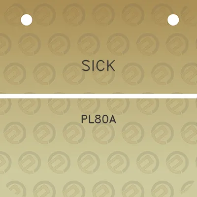 sick-pl80a